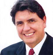 Le president du Prou : Alan Garcia