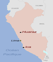 Rico Prou Ica et Huaraz - Carte du Prou